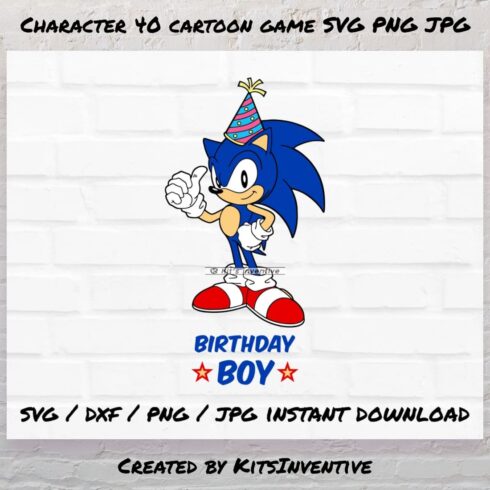 Character 40 cartoon game SVG PNG JPG.
