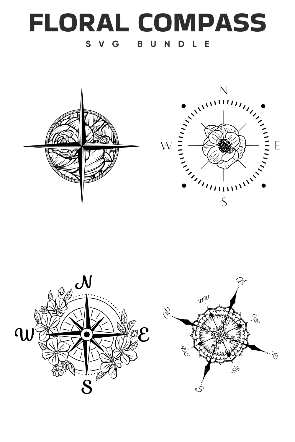 Some options of floral compasses.