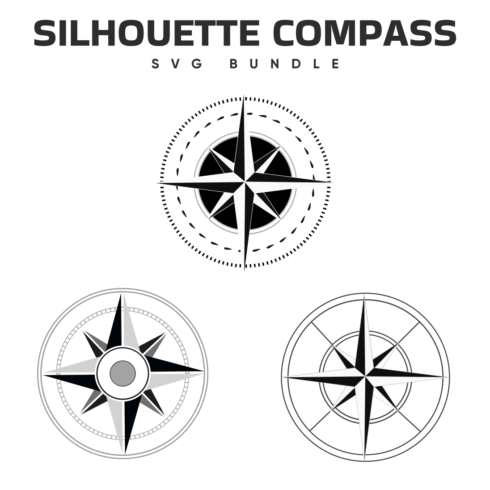 silhouette compass svg.