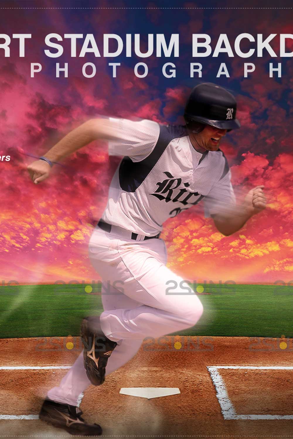 Baseball Backdrop Sports Digital Photo Background Pinterest Image.