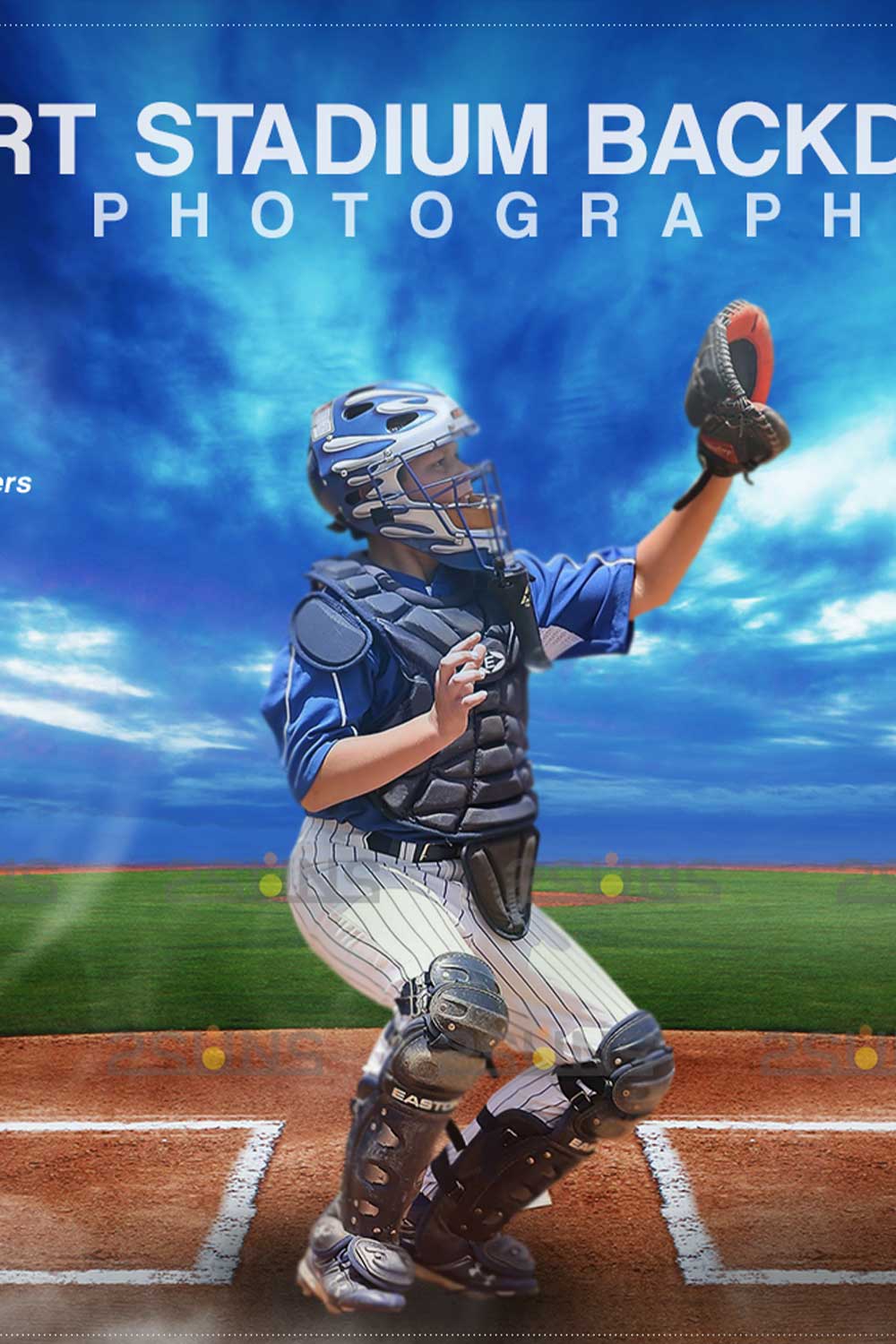 Baseball Amazing Backdrop Sports Digital Background Pinterest Image.