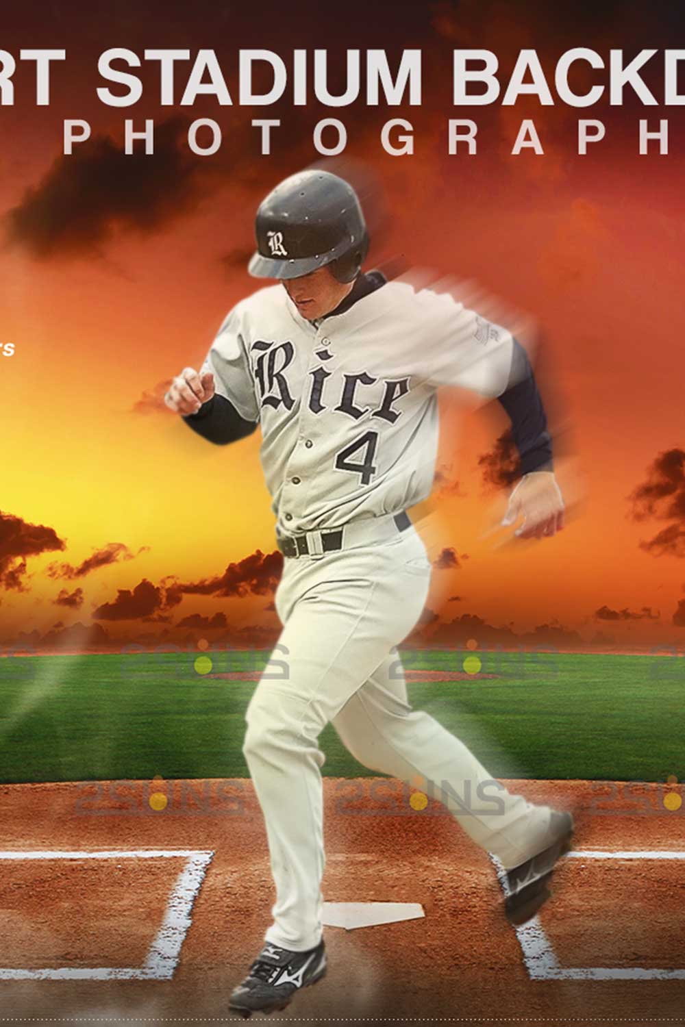 Baseball Modern And Stylish Backdrop Sports Digital Background Pinterest Image.