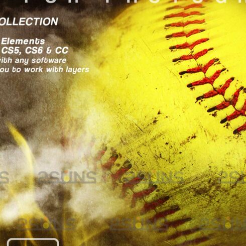 Softball Backdrop Sports Digital | MasterBundles
