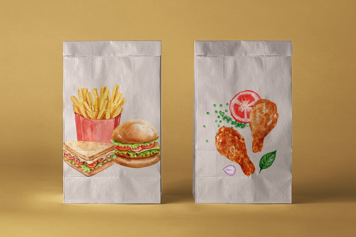 Fast-food packing preview.