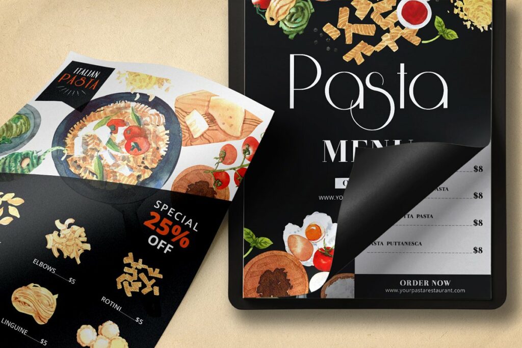 Pasta Recipe and Dishes Watercolor – MasterBundles