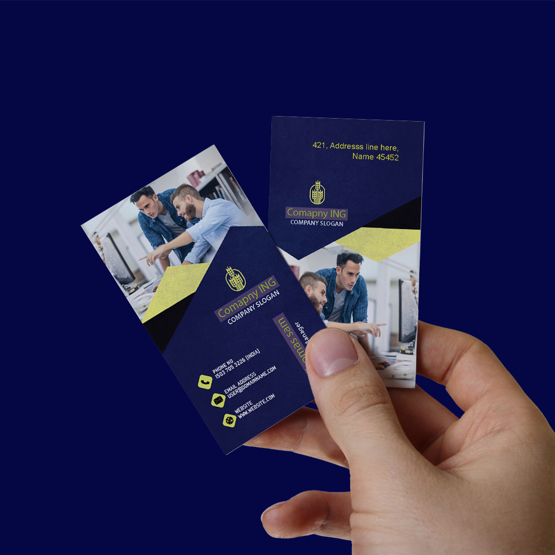 Professional Business Card Template previews.