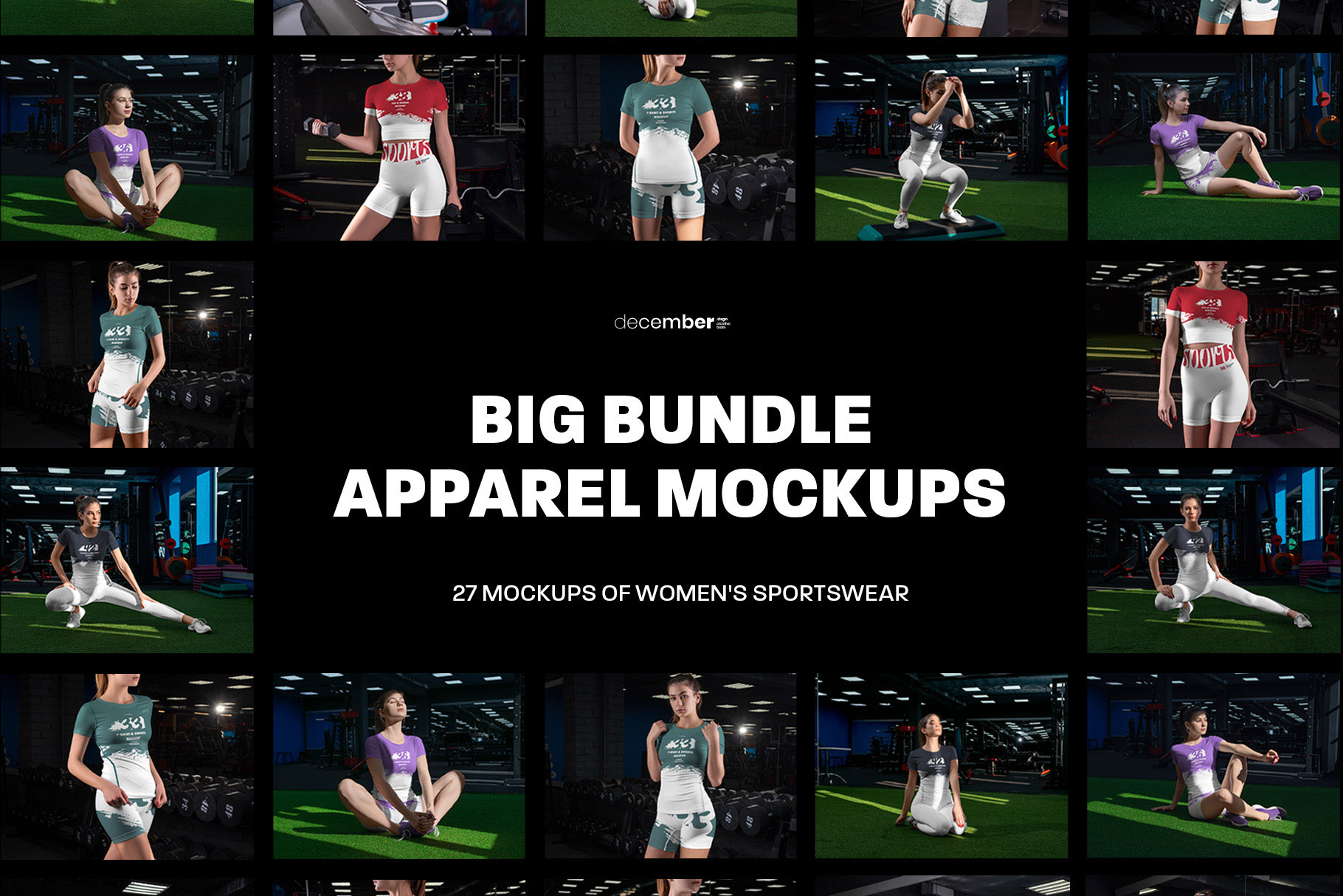 Big Bundle Sportswear Women Mockups - MasterBundles