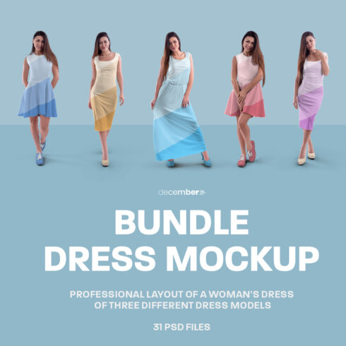 Women Dress Mockup Bundle cover image.