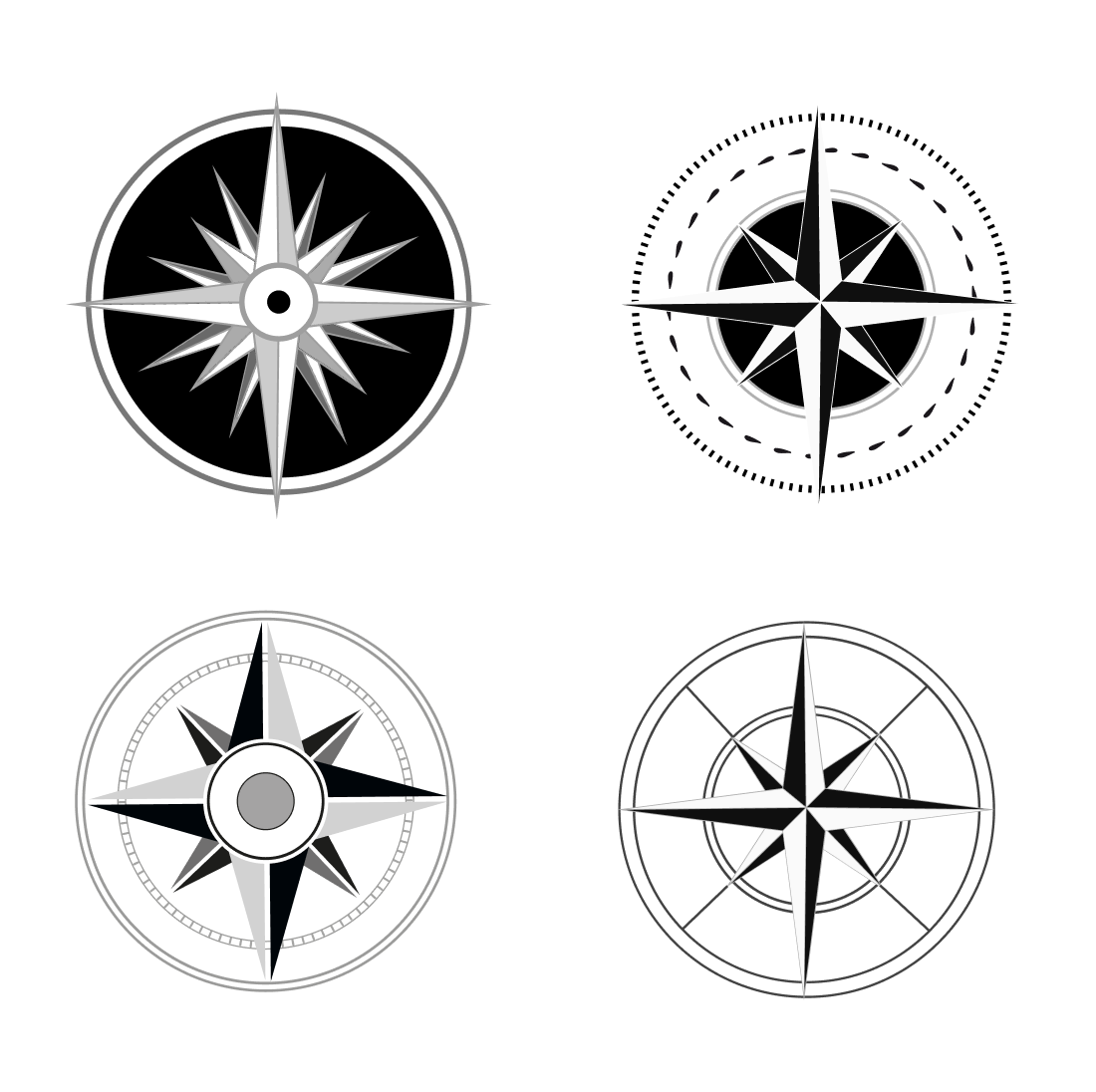 silhouette compass svg cover.