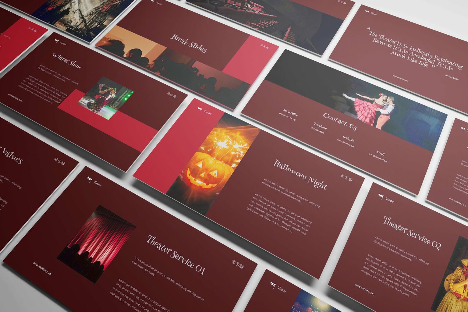 Theater Powerpoint Template – MasterBundles