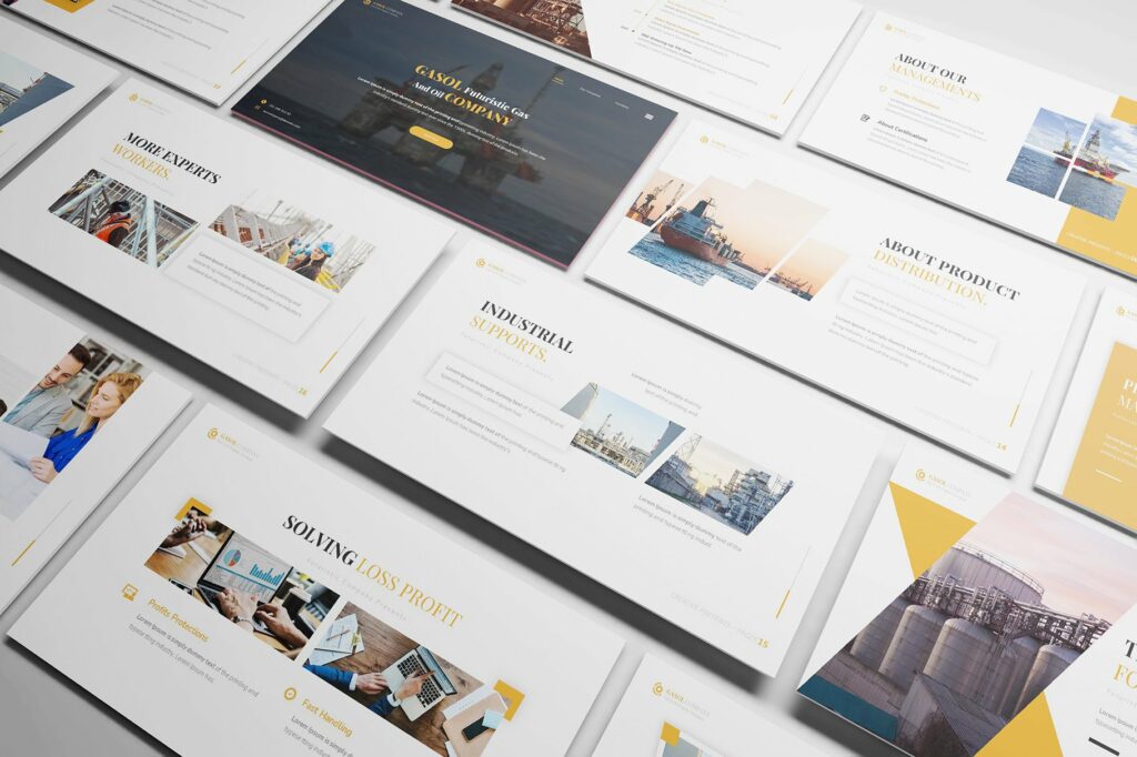 Gasol Company Powerpoint Template – MasterBundles