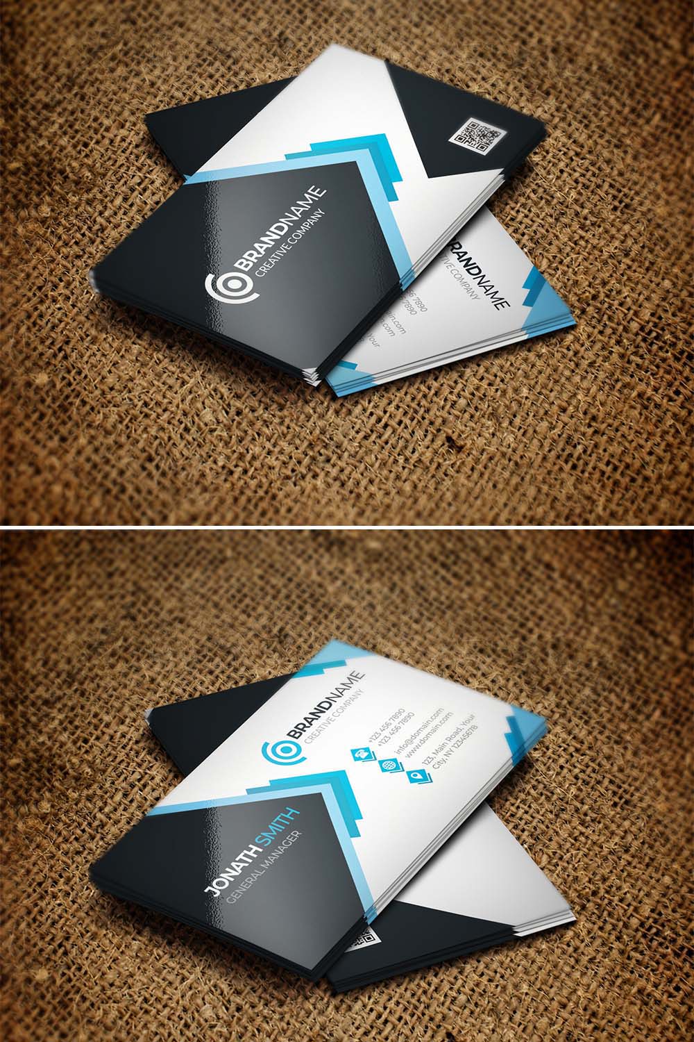 Creative Business Card Design3 pinterest preview image 1