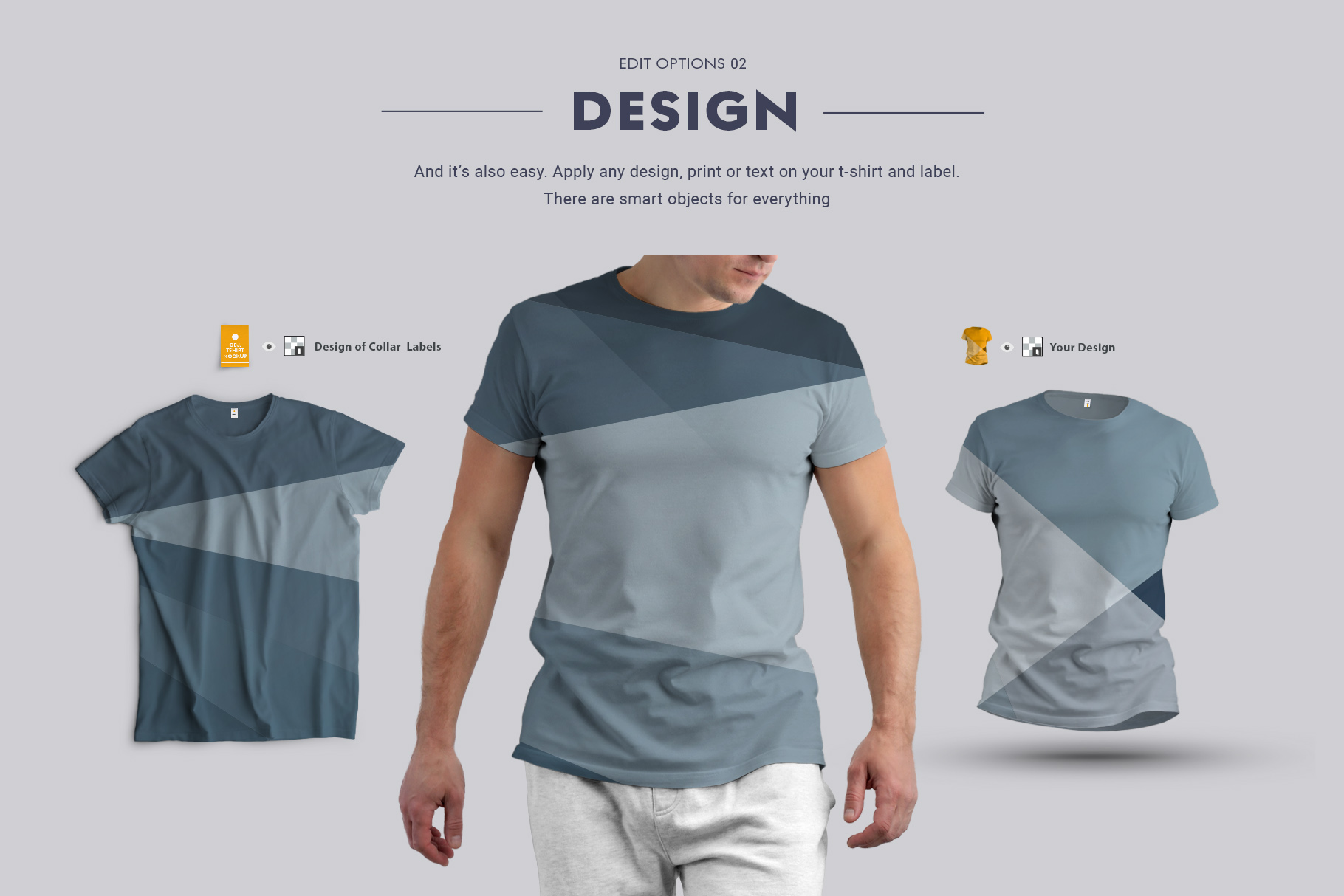 24 MockUps Man T-Shirt Design Example.