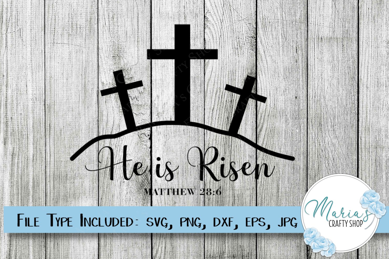 Cover image of He is Risen SVG.