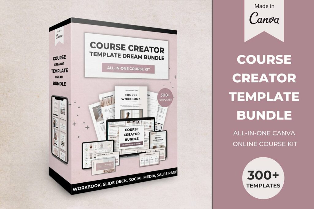 Course Creator Canva Template Bundle – MasterBundles