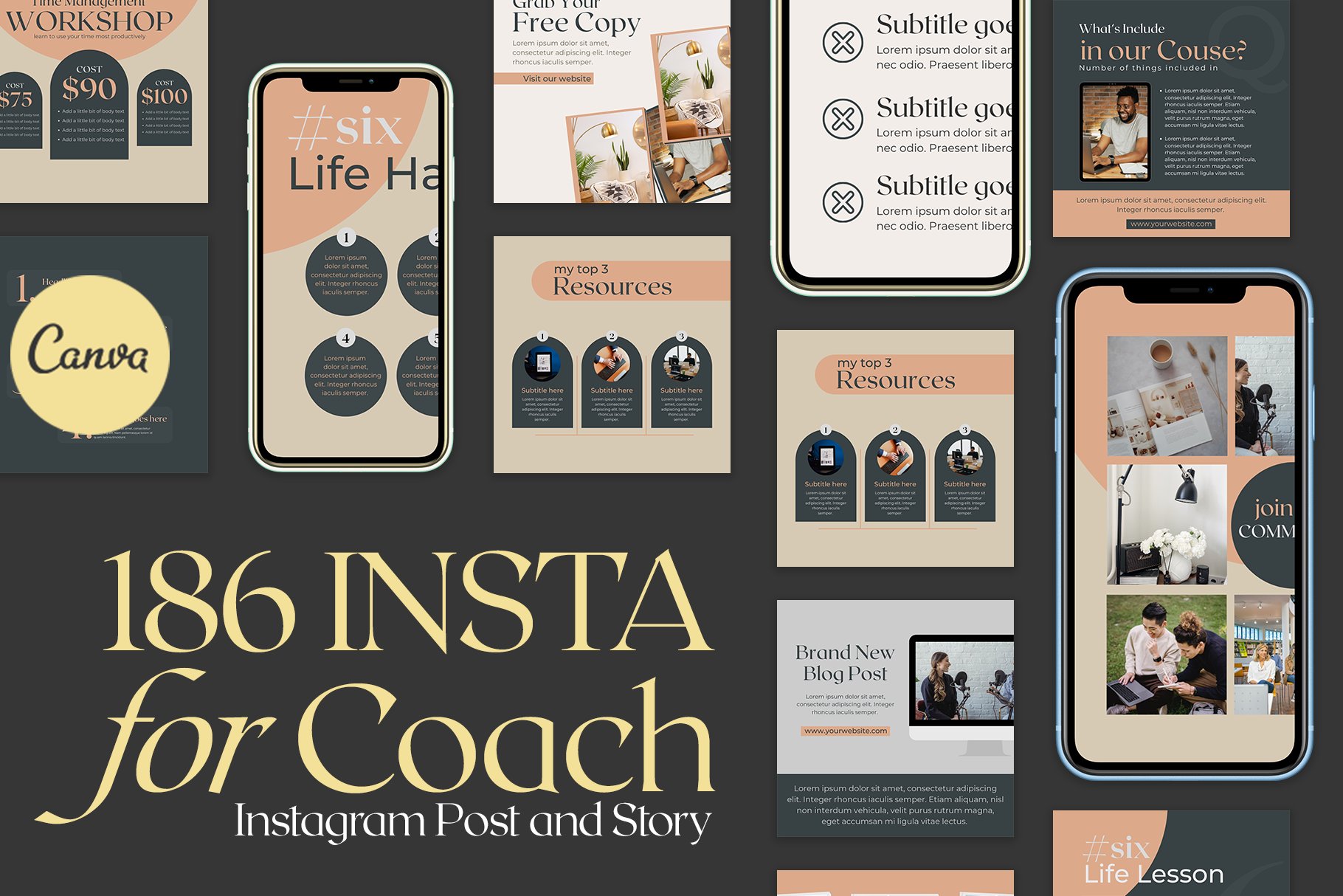 Cover image of Instagram Creator For Coach CANVA.