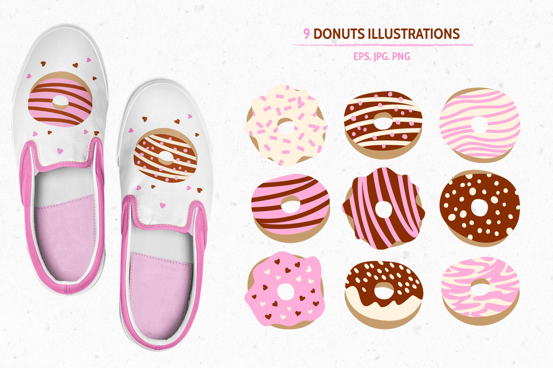 So colorful donuts with interesting prints.