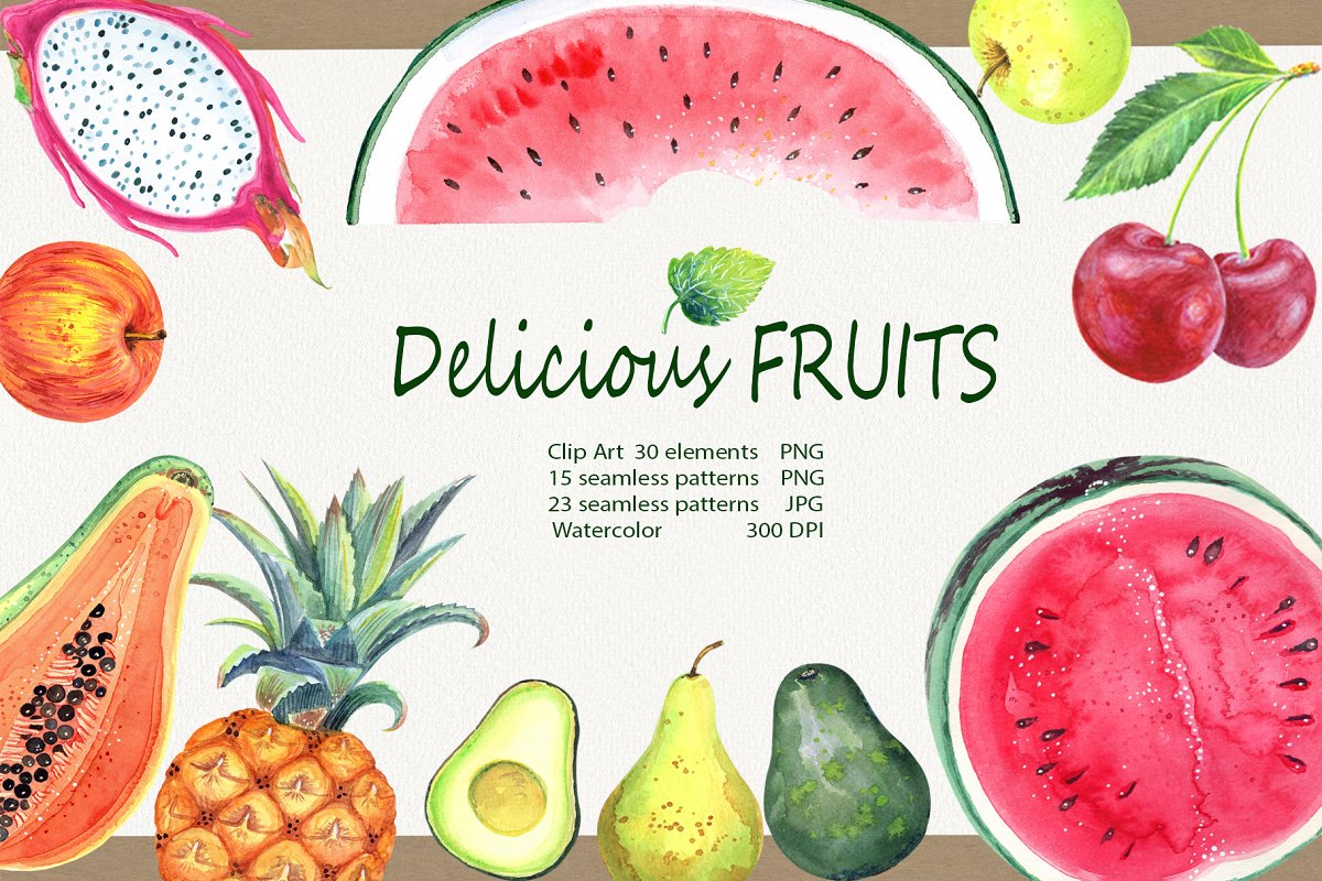 Cover image of Delicious Fruits.