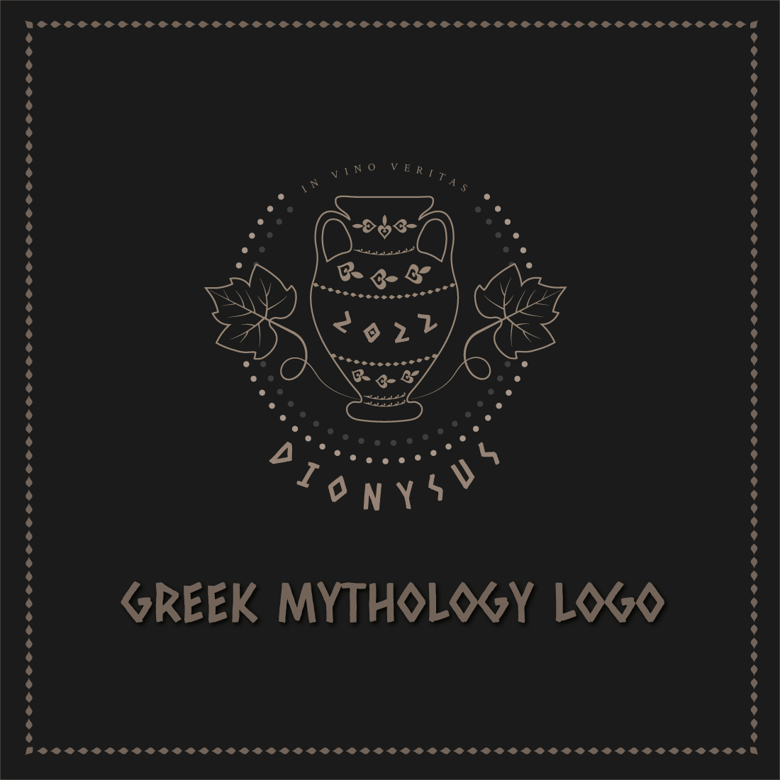 Dionysus Greek Mythology Logo cover image.