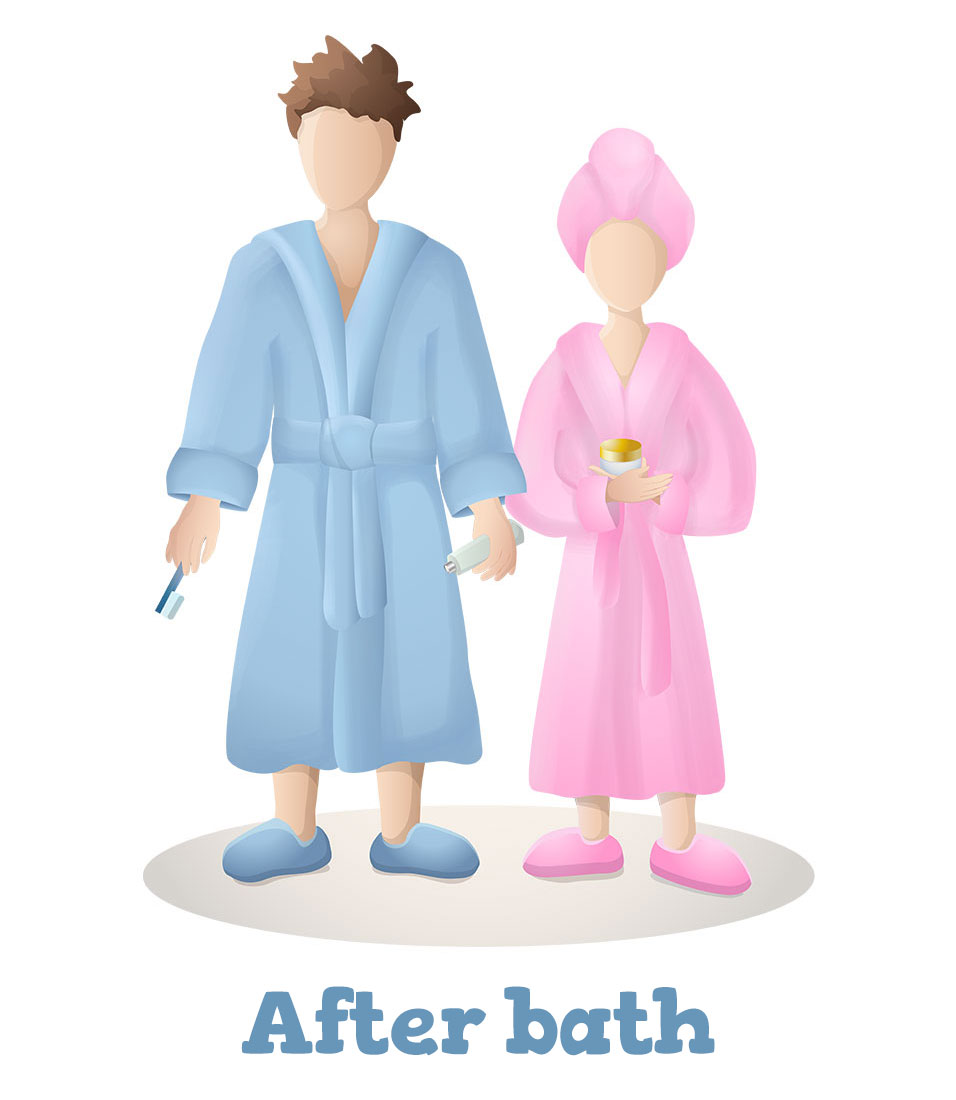 Stylized Figurines: Boy and Girl are Busy with Different Things.