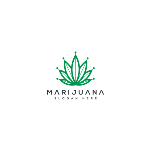 Cannabis Marijuana Leaf Logo Vector cover image.