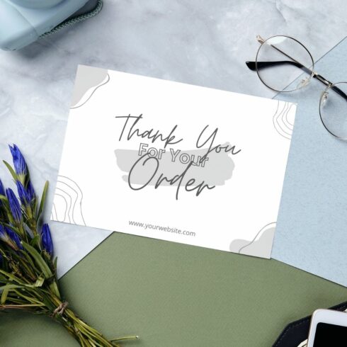 Thank You Card Template cover image.