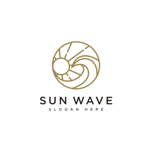 Sunset Wave Logo Design Template cover image.
