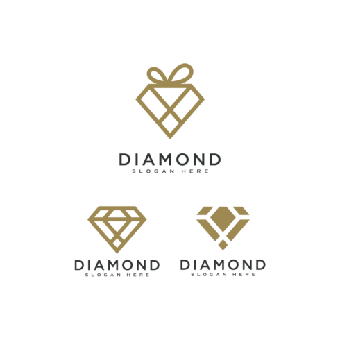 Set of Diamond Logo Vector Designs Template cover image.
