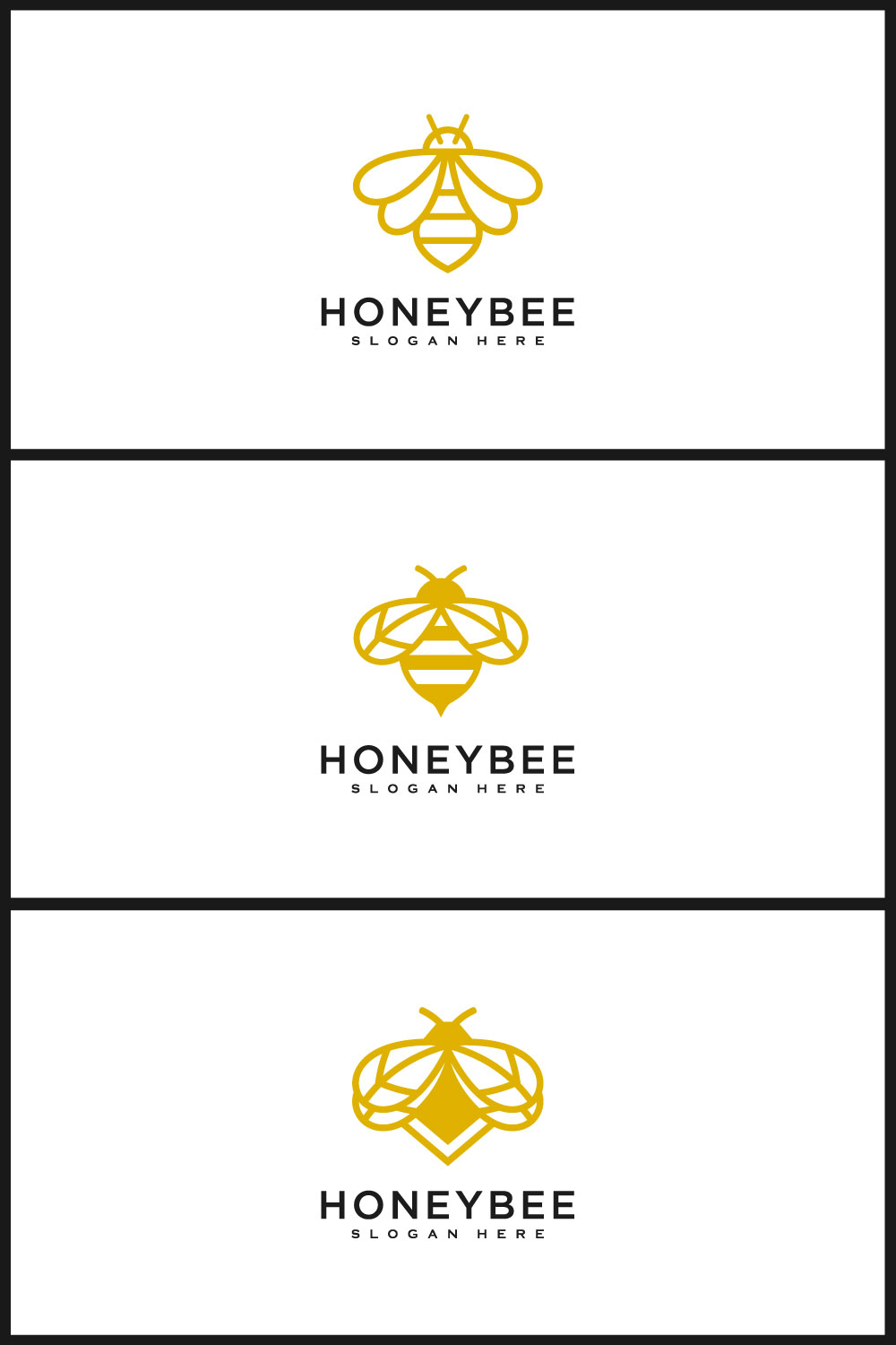 Honey Bee Animals Logo Vector pinterest.