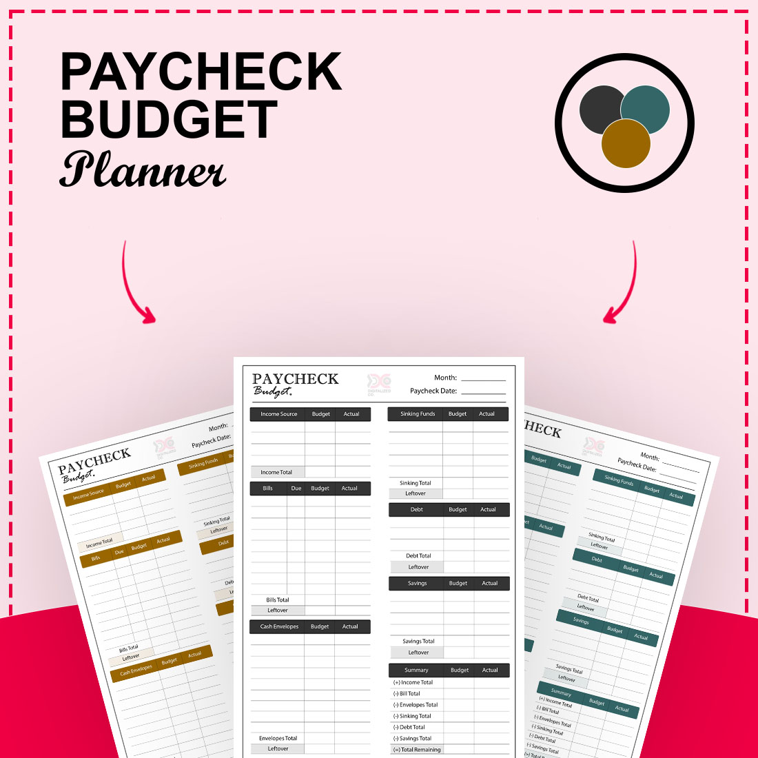 Paycheck Budget Planner cover image.