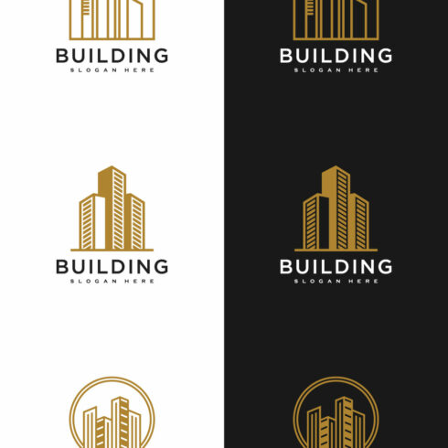 set of Building logo design template | MasterBundles