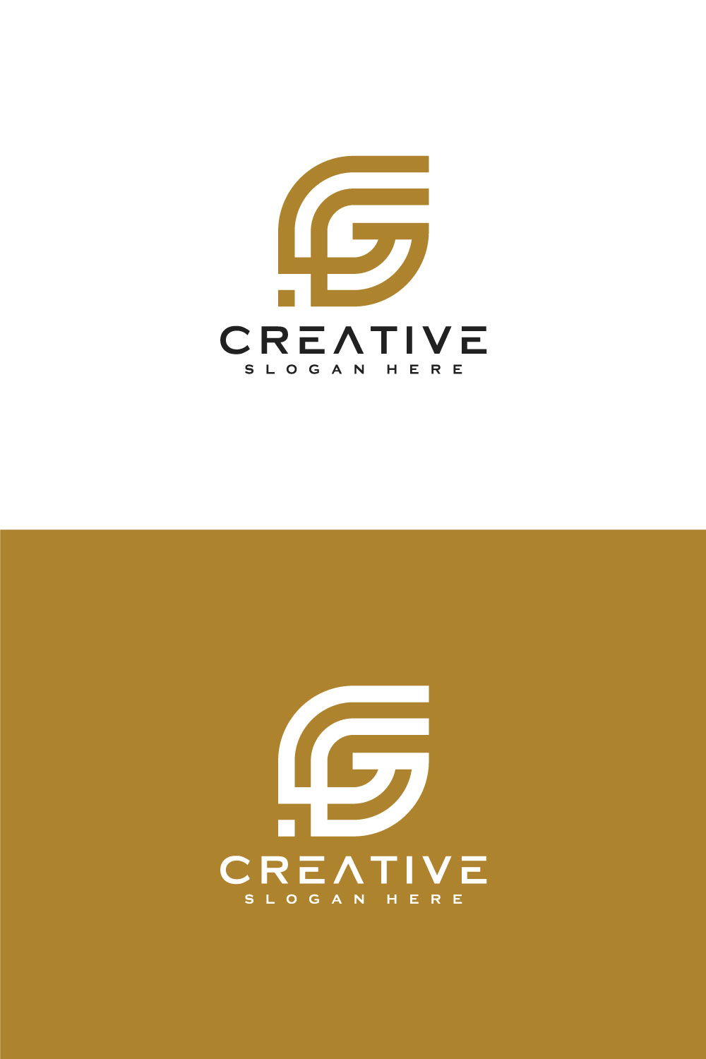 Initial Letter G Logo Line Style Vector Design