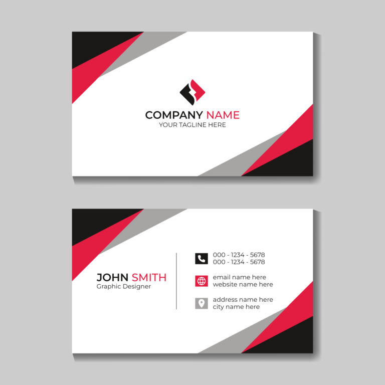 4 Corporate Modern Business Card Design Template - MasterBundles