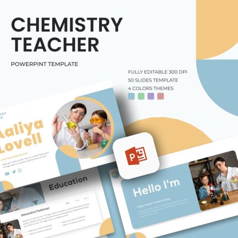 Chemistry Teacher Powerpoint Template.