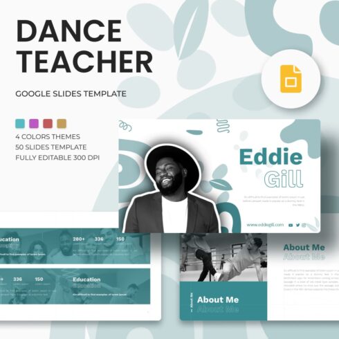 Dance Teacher Google Slides Theme.
