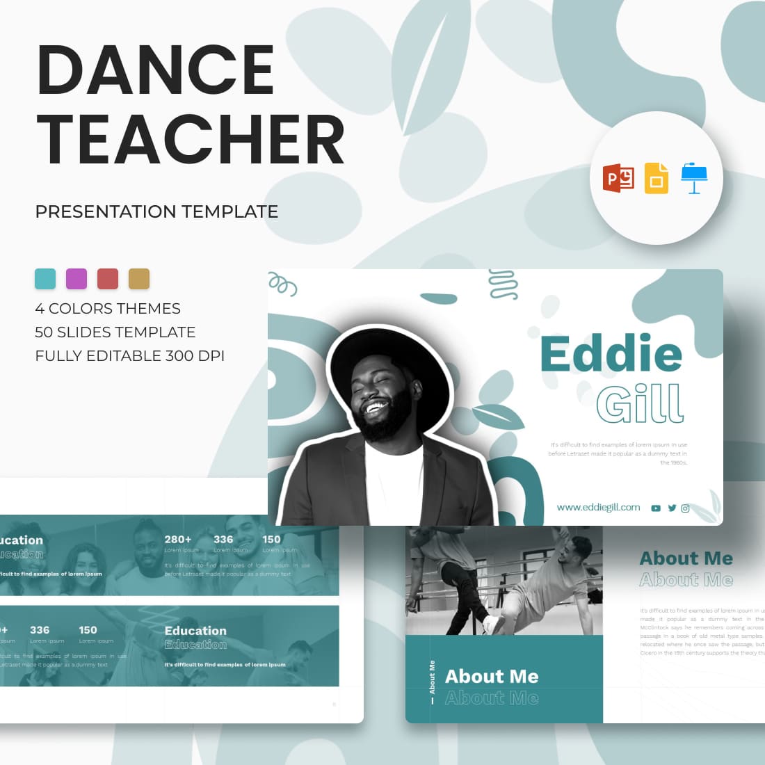 Dance Teacher Presentation Template.