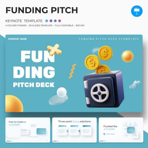 Funding Pitch Deck Keynote Template.