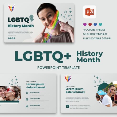 LGBTQ History Month PowerPoint Template.