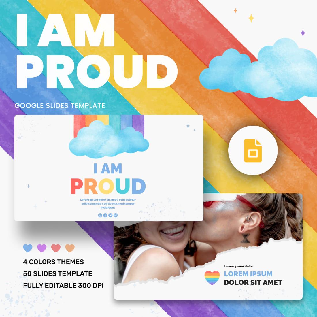 I'm Proud LGBTQ Google Slides Theme.