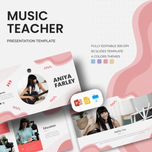 Music Teacher Presentation Template.