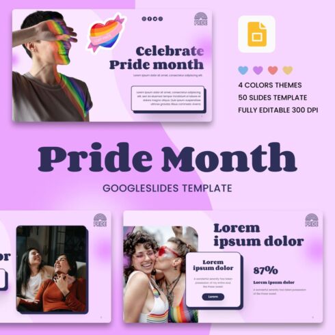 Pride Month Google Slides Theme .