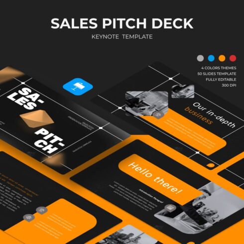 Sales Pitch Deck Keynote Template.