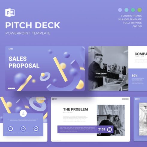 Sales Proposal Pitch Deck Powerpoint Template.