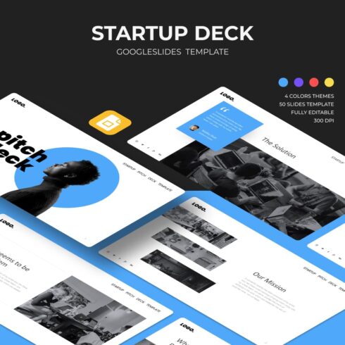 Startup Pitch Deck Google Slides Theme.