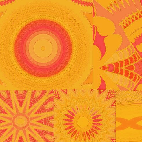 Pretty Multi-coloured Mandala Background cover image.