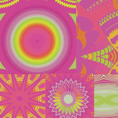 Pretty Mandala Pastel Set Of 25 Cover Image.