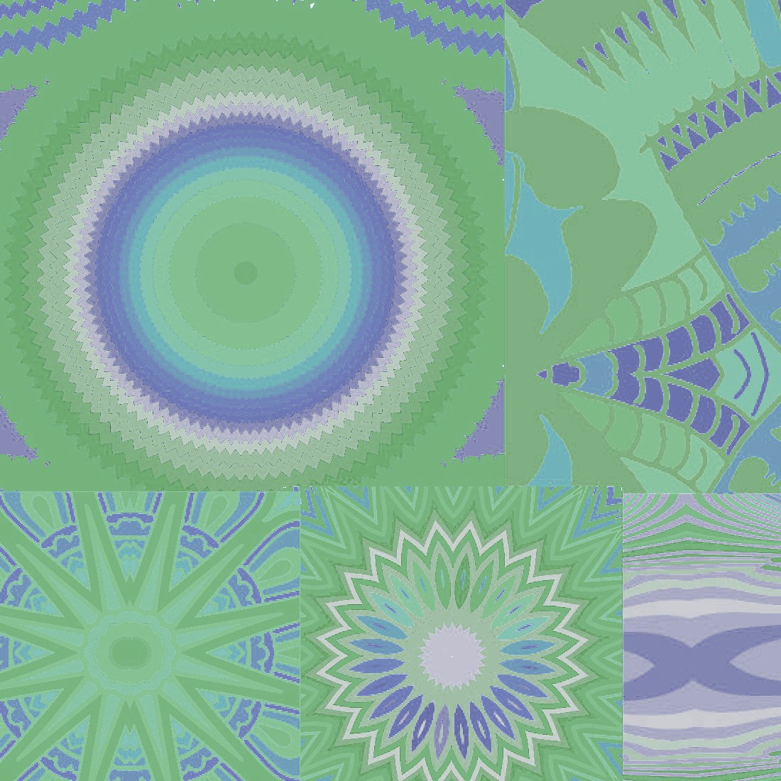 Green And Blue Abstract Pastel Background Cover Image.