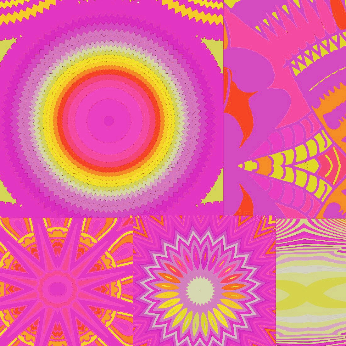 Pretty Multicolored Digital Paper Cover Image.
