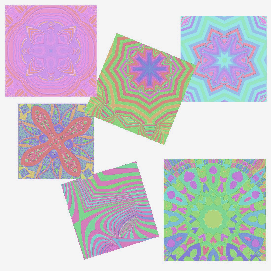 Pastel Mandala Inspired Background Preview Image.