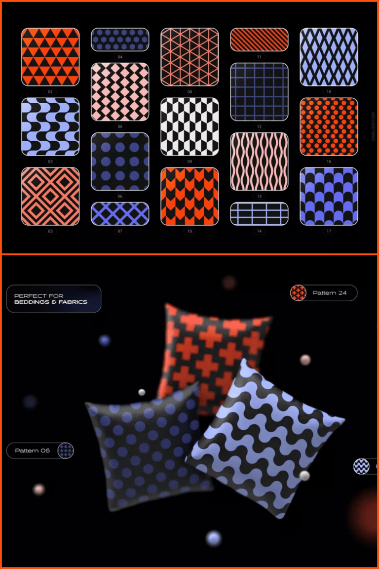 45+ Free & Premium Geometric Patterns to Use in Your Designs